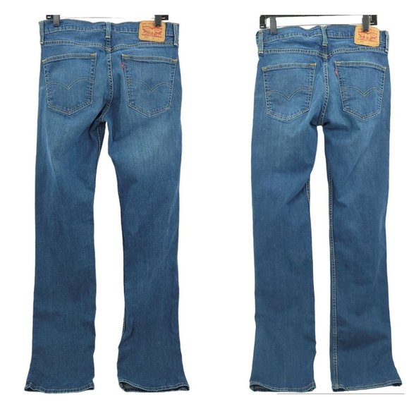 Levis 559 Jeans Relaxed Straight Stretch Men 32 x 38 Lot of 2 Dark Wash Mid Rise - Picture 2 of 12